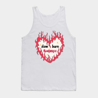 Slow burn romance bookish trope Tank Top